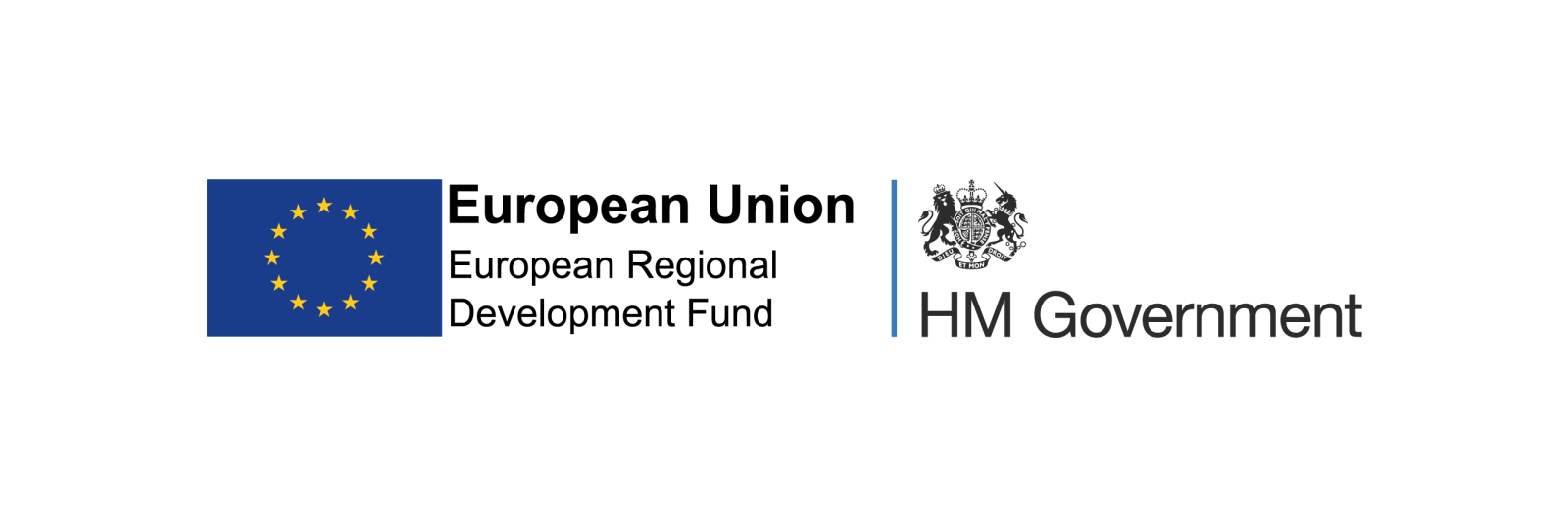 Funding logo for EU Regional Development Fund and UK government